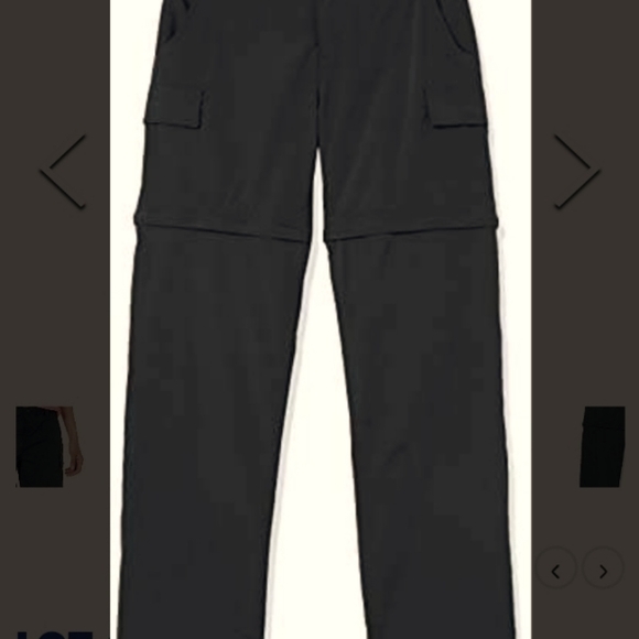 Amazon Essentials Women's Stretch Woven Convertible Zip-Off Outdoor Hiking Pants - Picture 1 of 5